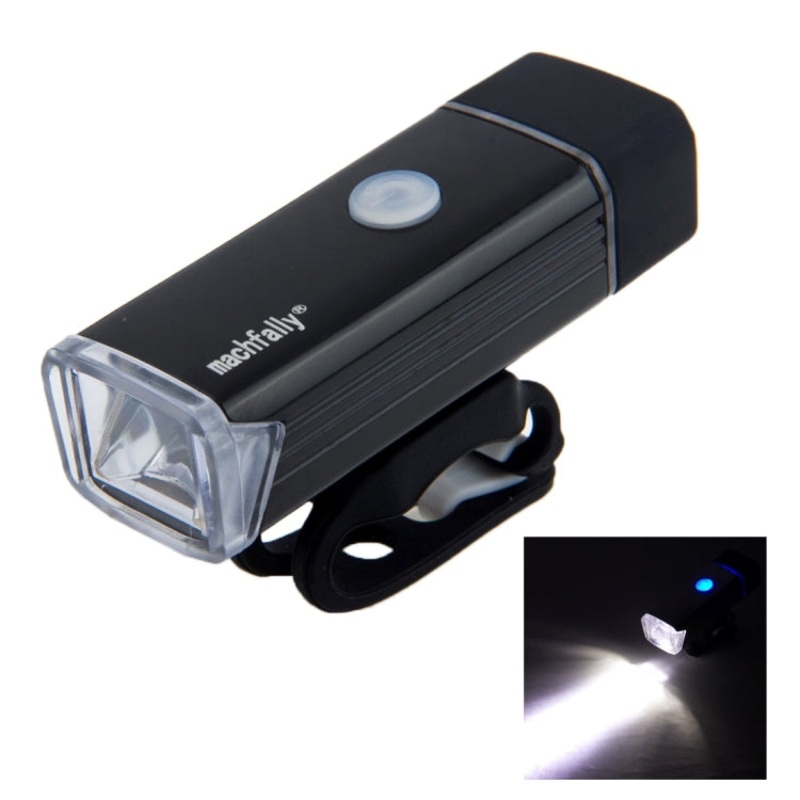 180 Lumens USB Rechargeable LED Aluminum Light with Handlebar Mount (Black)