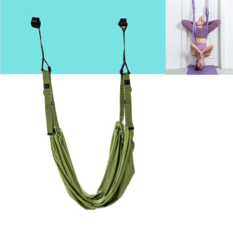 Air Split Leap Stretch Yoga Belt Inverted Splits Backbending Trainer Rope (Green)