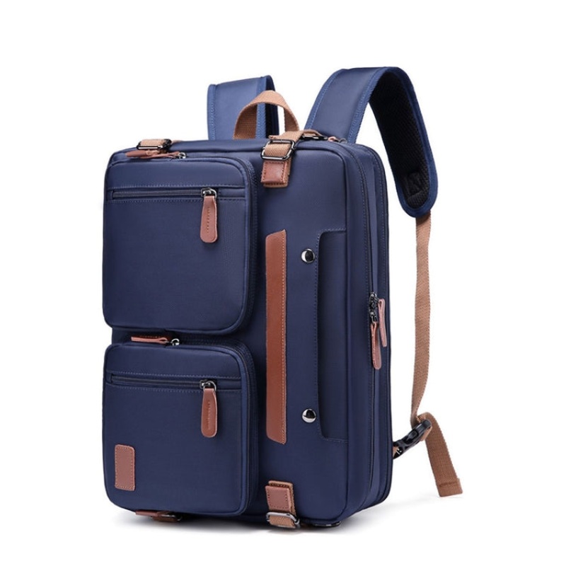 Business Computer Backpack Multifunctional Waterproof Nylon Travel Backpack 15.6 inch (Royal Blue)