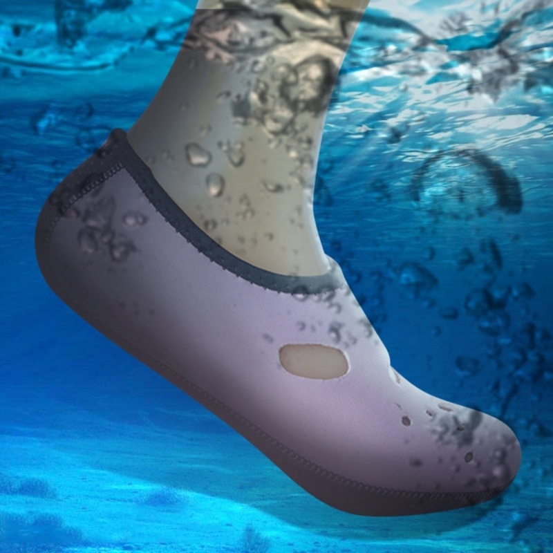 Comfortable and anti-slip 3MM swimming diving socks breathable water to swim the beach socks Size:XS (33-34)(Pink)