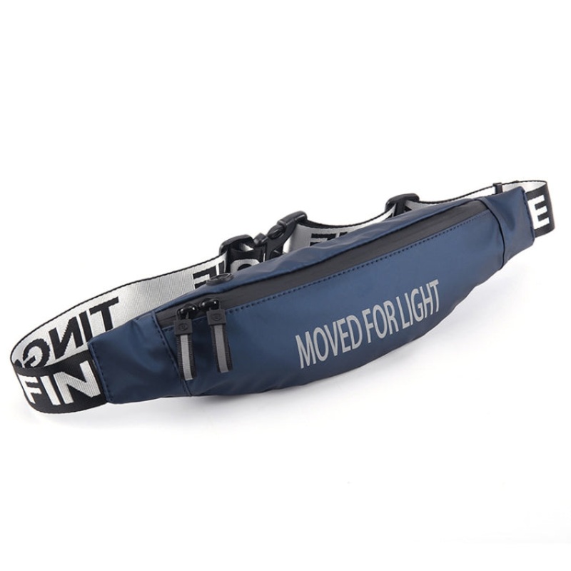 Fashion Running Sport Waterproof Mobile Phone Crossby Waist Bag (Dark Blue)