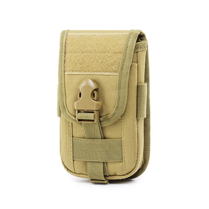 Large-Capacity Multifunctional Mobile Phone Waist Bag for Outdoor Sports (Brown)