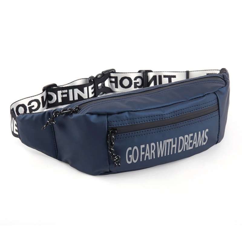 Multi-function Outdoor Mobile Phone Crossby Waist Bag Storage Chest Bag (Dark Blue)
