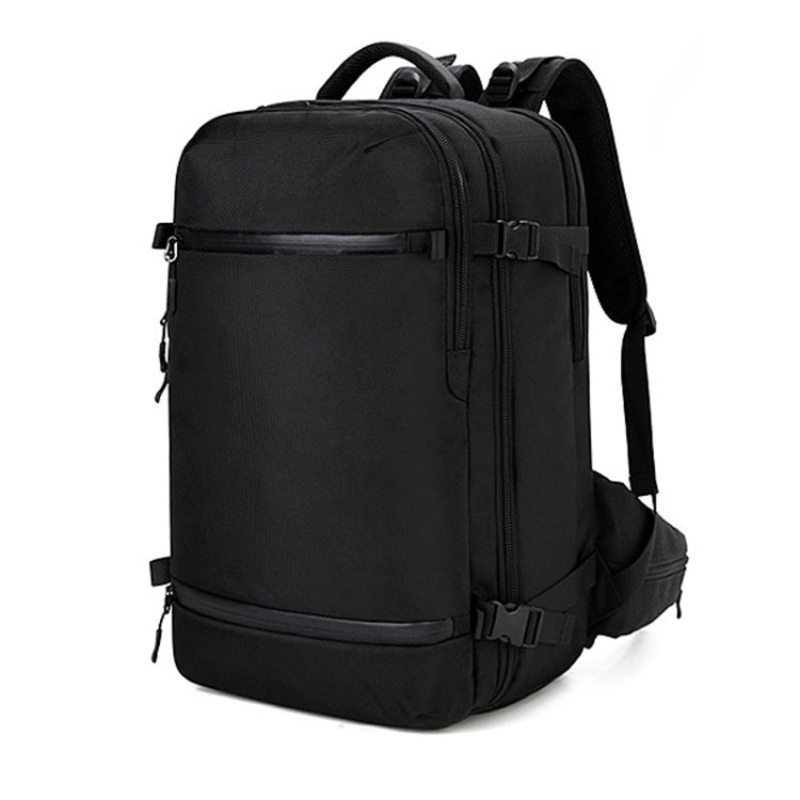 Waterproof Men Outdoor Backpack Multi-Function Student Travel Bag 20 inch (Black)