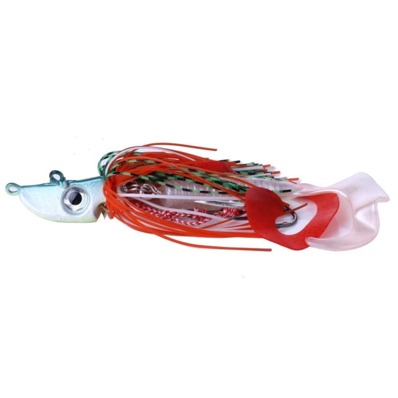 HENGJIA JIG Fish Head Beard Lead Hook, Specification: 40G(No. 4)