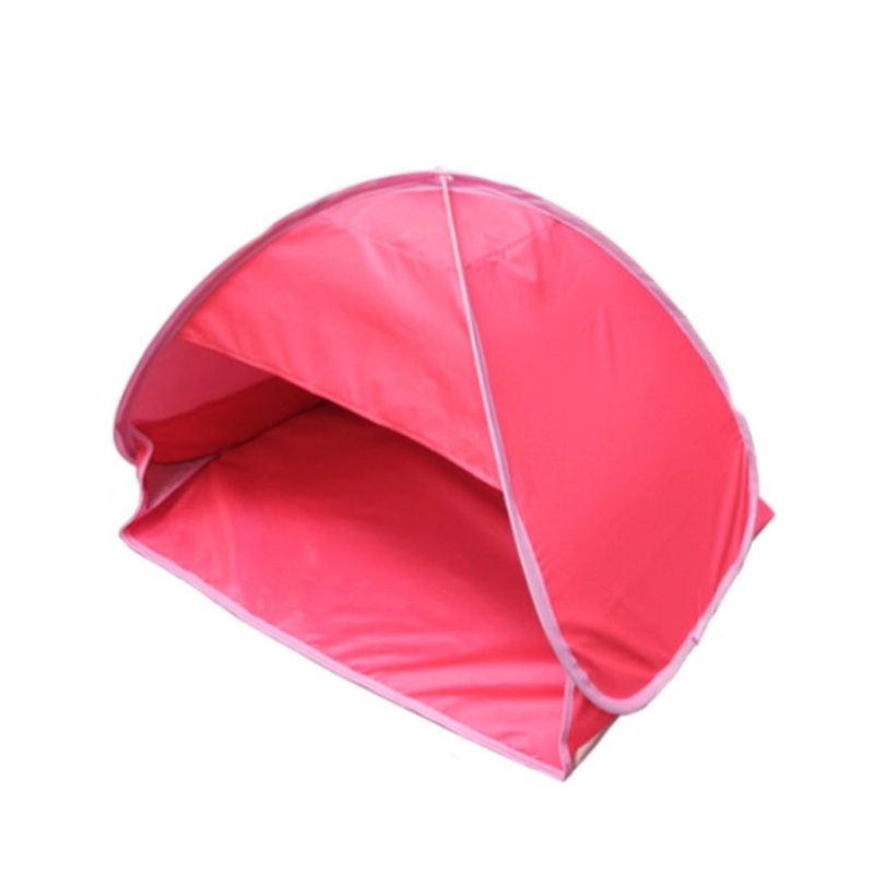 Indoor and Outdoor Automatic Quick Opening Sunshade Headrest Tent 70x50x45cm Red