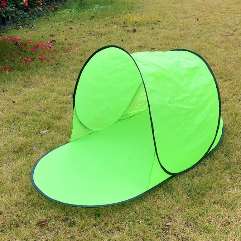 Single Leisure Sunscreen Tent Wire Tent Beach Tent (Green)