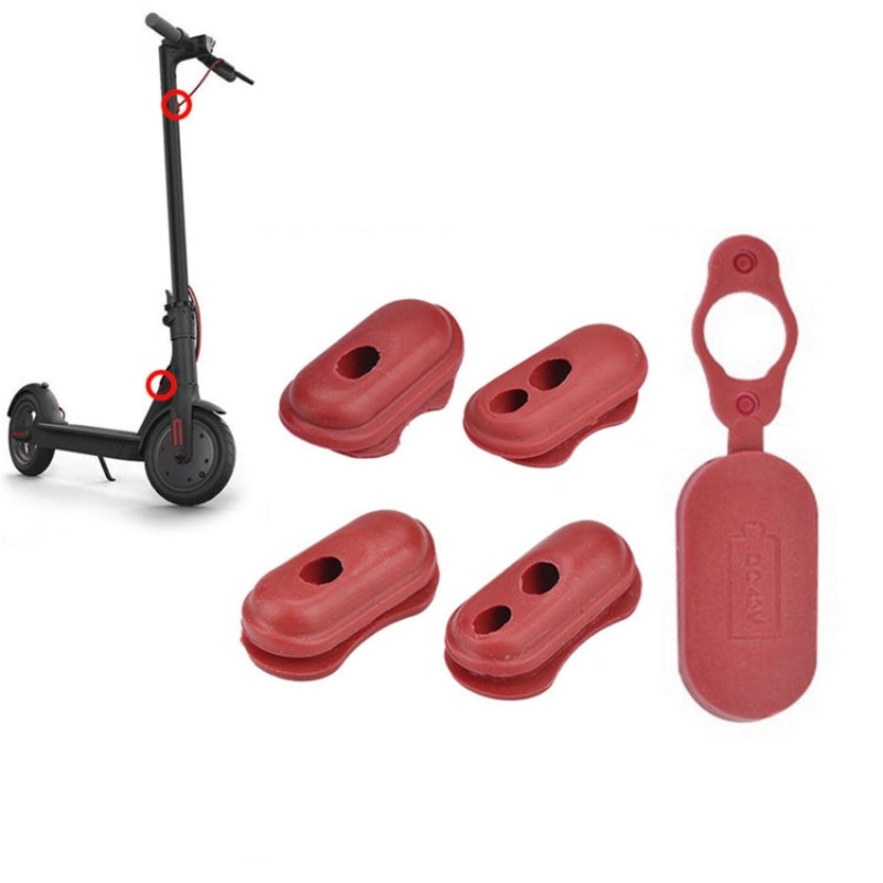5 In 1 Charge Port Cover Cap Siliceone Plug For Xiaomi M365 Scooter