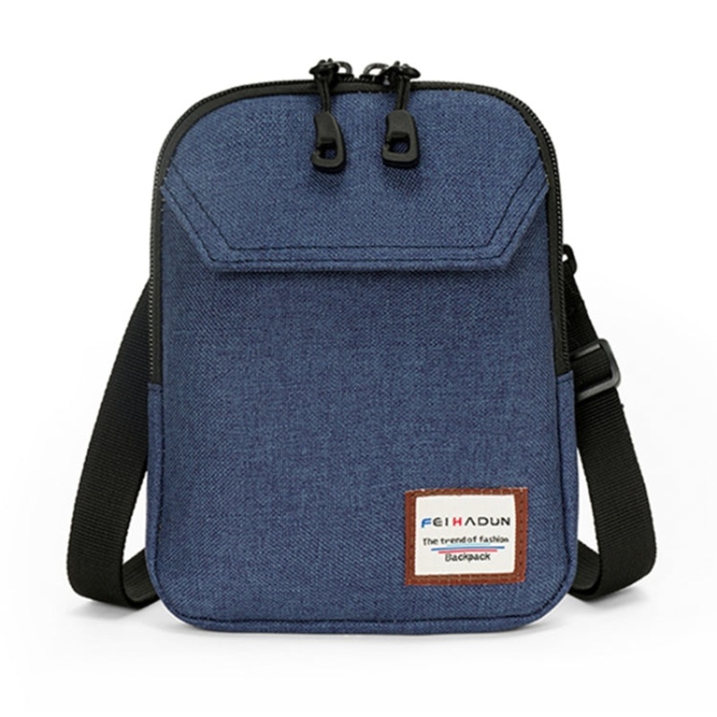 Adjustable Frosted Mobile Phone Bag 19 x 15 x 2cm (Blue)