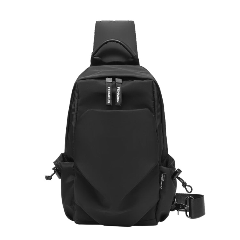 Adjustable Oxford Cloth Chest Bag for Men (Black)