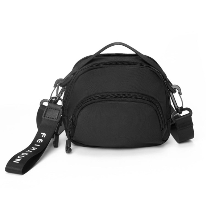 Adjustable Oxford Cloth Waist Bag for Men (Black)