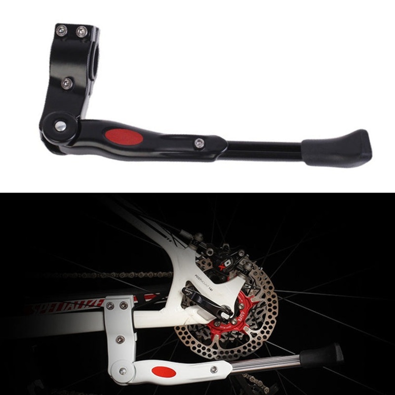 Aluminum Alloy Bicycle Adjustable Kickstand Parking Rack (Black)