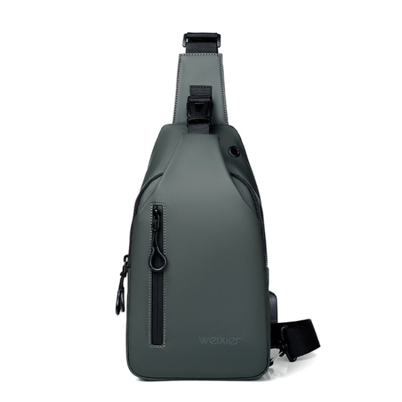 Men Outdoor Leisure Messenger Bag Green