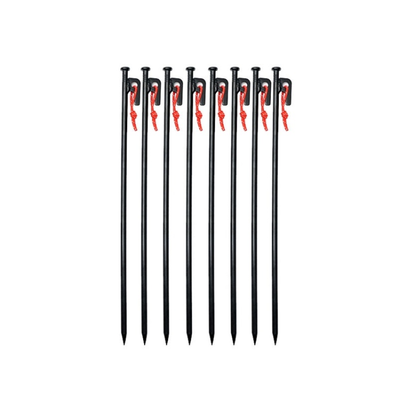 8 Pcs 40cm Outdoor Camping Windproof Fixed Canopy Ground Nails (40cm)