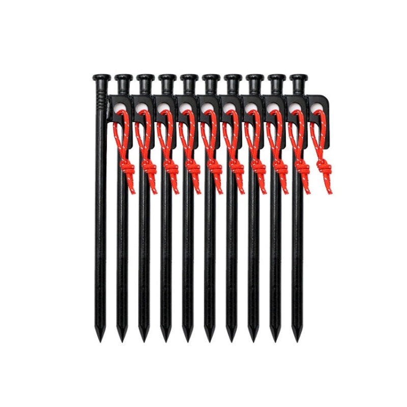 Outdoor Camping Windproof Ground Nails 10 PCS 20cm (Random Color)