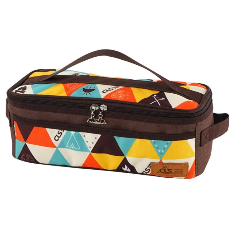 Outdoor Camping Cookware Storage Bag BBQ Tableware Storage Bag Travel Portable Toiletry Bag (Colour)