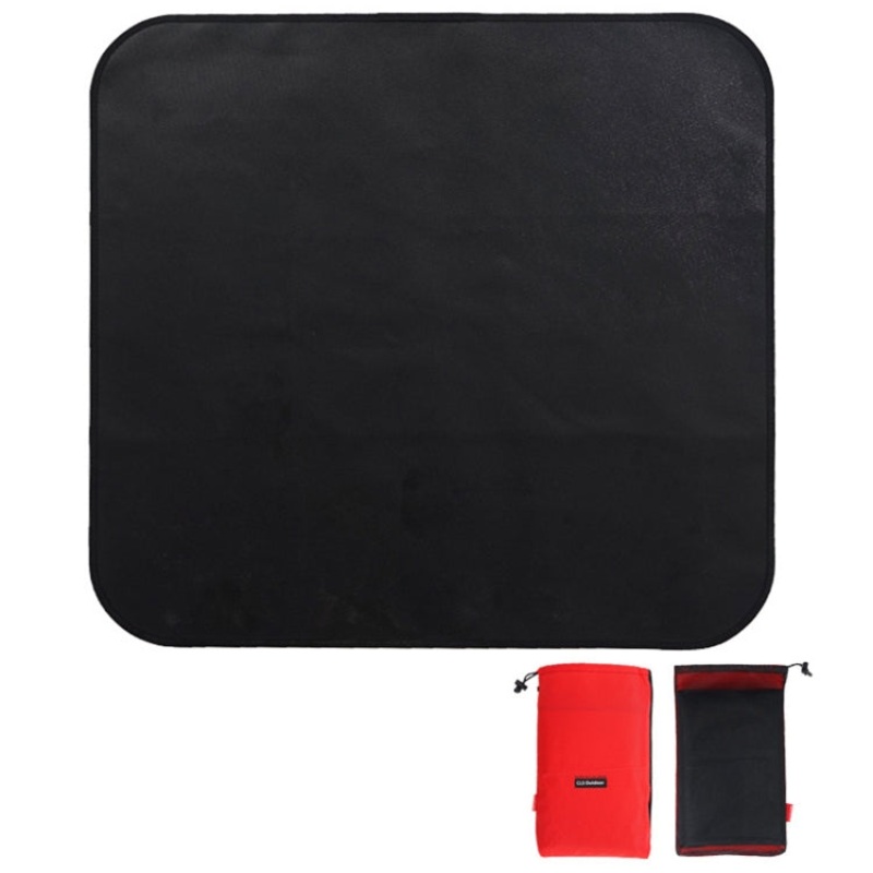 Outdoor Camping Silicone Fireproof Cloth Picnic Barbecue Heat Insulation Pad (Size: 600x520mm)