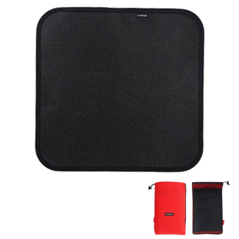 Outdoor Camping Silicone Fireproof Cloth Picnic Barbecue Heat Insulation Pad Size Small (350x340mm)