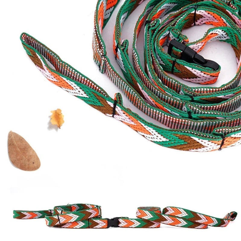 Outdoor Camping Tent Storage Lanyard Bundle Clothesline (Green)