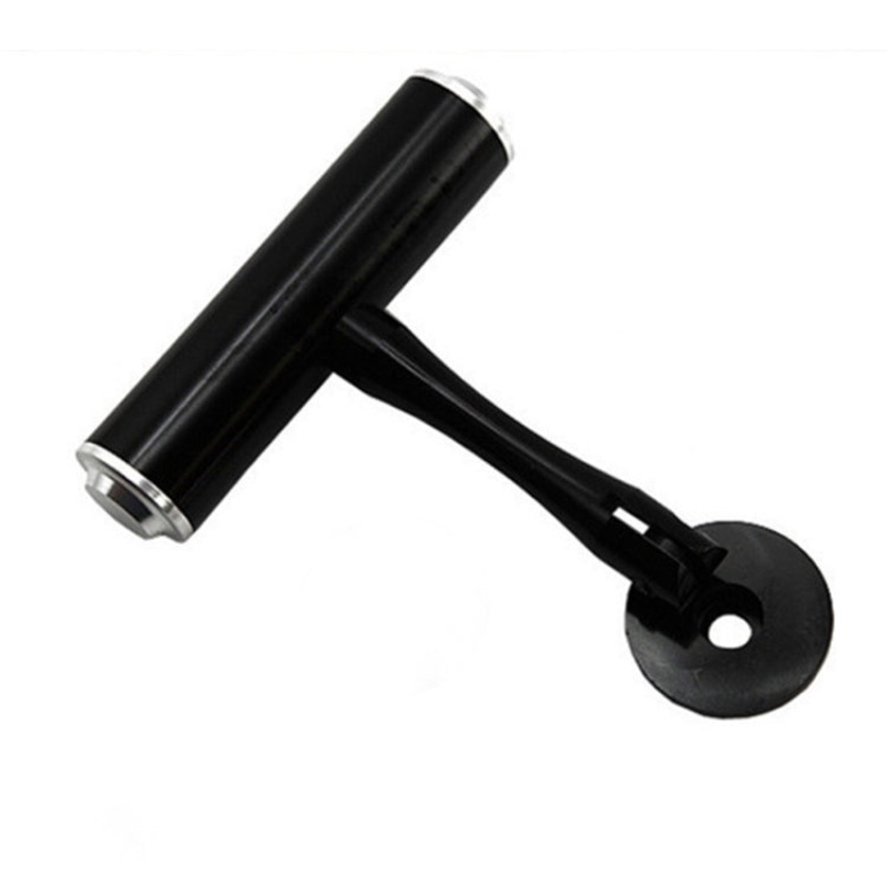 Road Bike T-Handle Mountain Bike Aluminum Alloy Extension Frame Lamp Clip Fixing Seat Extension Frame (Black)
