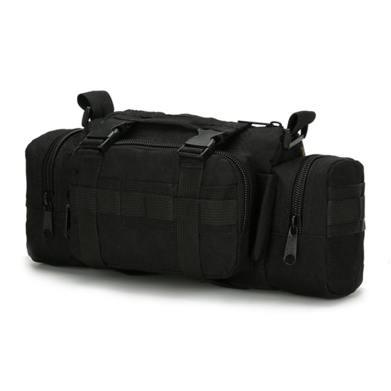 Waterproof Fishing Waist Bag Photography Multifunctional Bag Black (One Size)