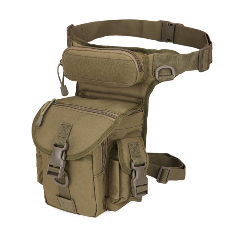 Waterproof Oxford Cloth Messenger Bag Photography Equipment Sports Leg Bag (Army Green)