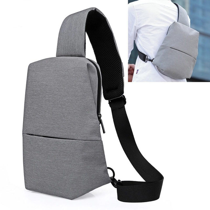 Leisure Single Shoulder Messenger Bag Multifunctional Outdoor Sports Waterproof Waist Bag (Grey)