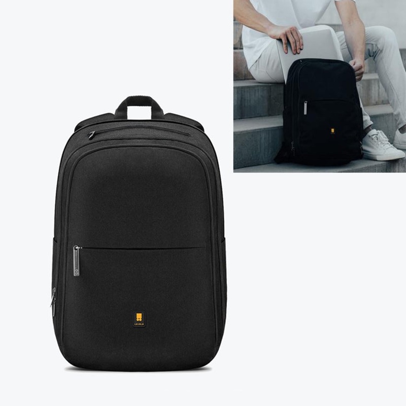 Level8 Pro Laptop Backpack Shoulders Bag (Black)