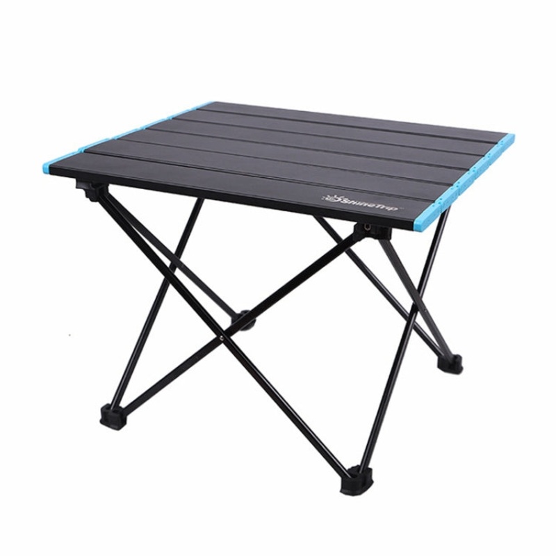 Outdoor Aluminum Alloy Folding Table Camping Picnic Portable Folding Table Barbecue Table Stall Small Dining Table (Small)
