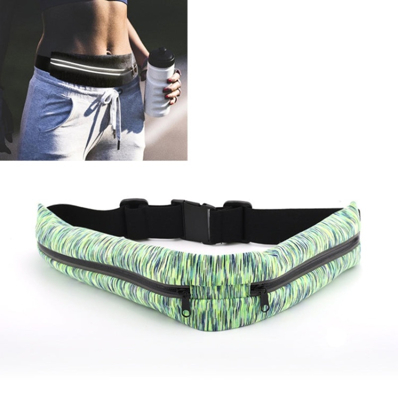 Waterproof Outdoor Sport Waist Bag Invisible Anti-theft Mobile Phone Storage Bag (Green)