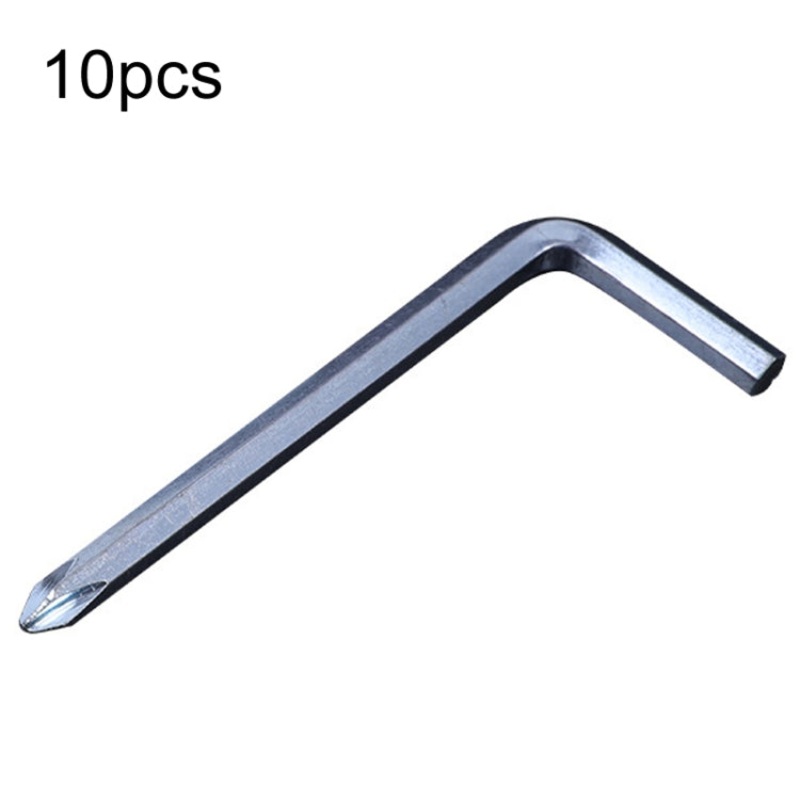 10pcs Screwdriver Hexagonal Wrench Scooter Repair Tools Cross Bit, Specification:4mm, Material:A3 Steel