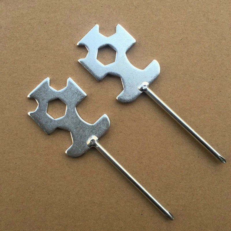 3 PCS Multifunctional Punching Open End Wrench Cross Screwdriver Wrench Treadmill Fitness Equipment Reparing Tools, Specification:Square