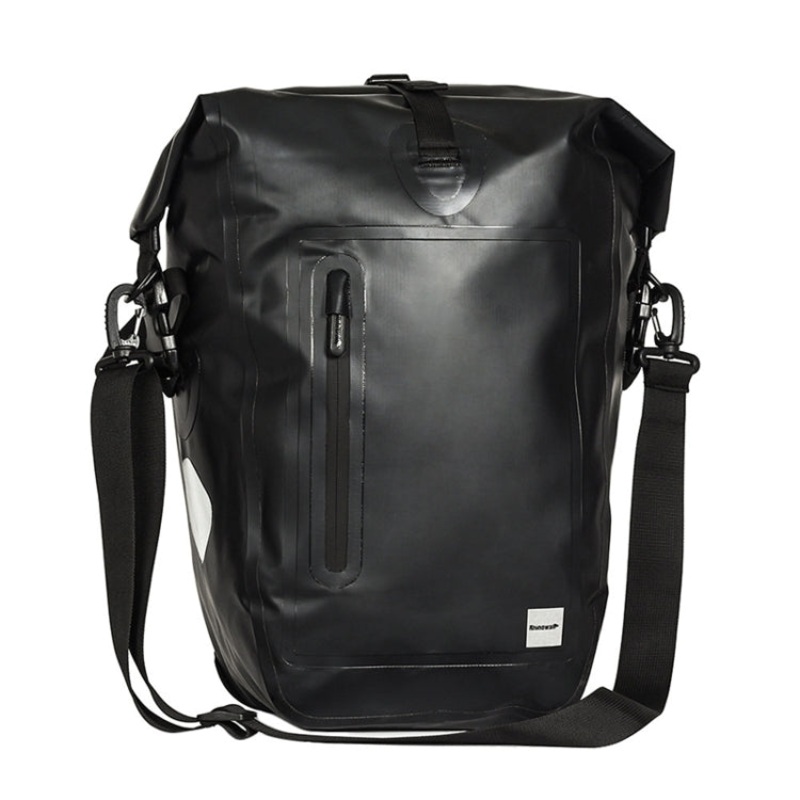 Bicycle Backpack Full Waterproof Frame Bag Long-distance Travel Bicycle Bag(Black, 25L)