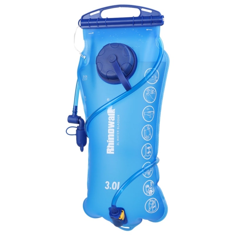Cycling Water Bag Full Opening Outdoor Drinking Equipment (Blue 3L)