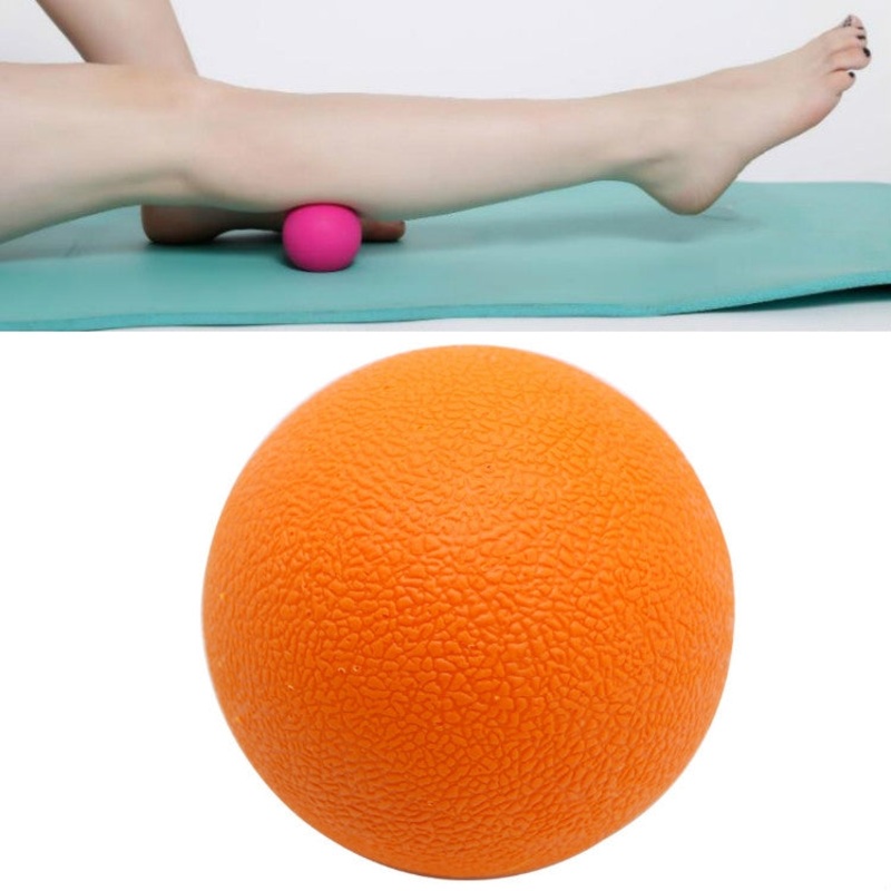 Deep Muscle Relaxation Yoga Massage Ball for Plantar Acupoint Therapy - Orange (Single)