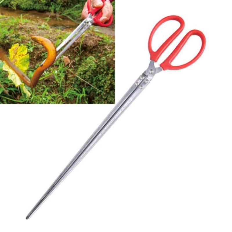 Rice Eel Clip Lobster Tongs Rice Eel Clip Crab Loach Pliers Fish Control Garbage Clip, Size:52cm, Style:Straight