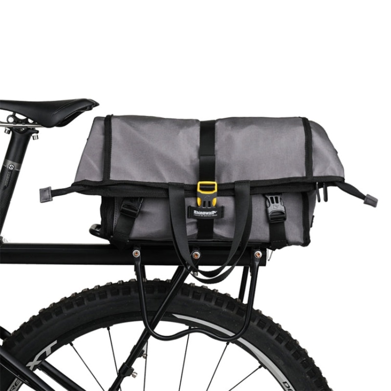 Riding Messenger Bag Shoulder Diagonal Bicycle Rear Shelf Pannier Bag Full-gray (X2002)