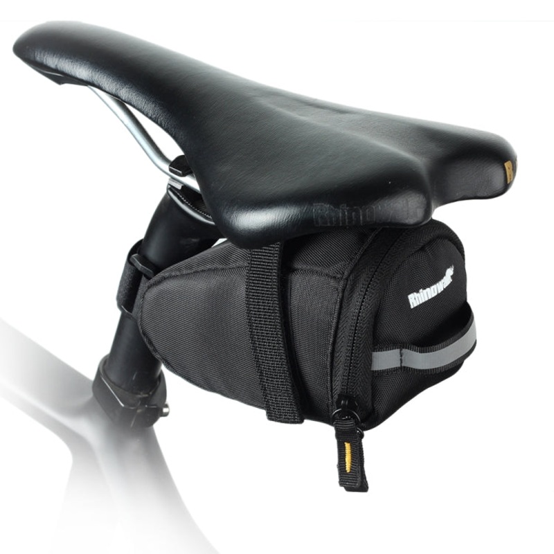 Ultralight Bicycle Tail Bag Saddle Inner Tube Tool Bag Mountain Bike Back Bag (black, one size)