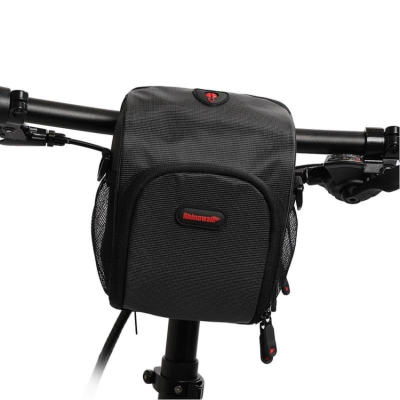 Waterproof Bicycle Front Handlebar Bag Multifunctional Riding Bag (Black)