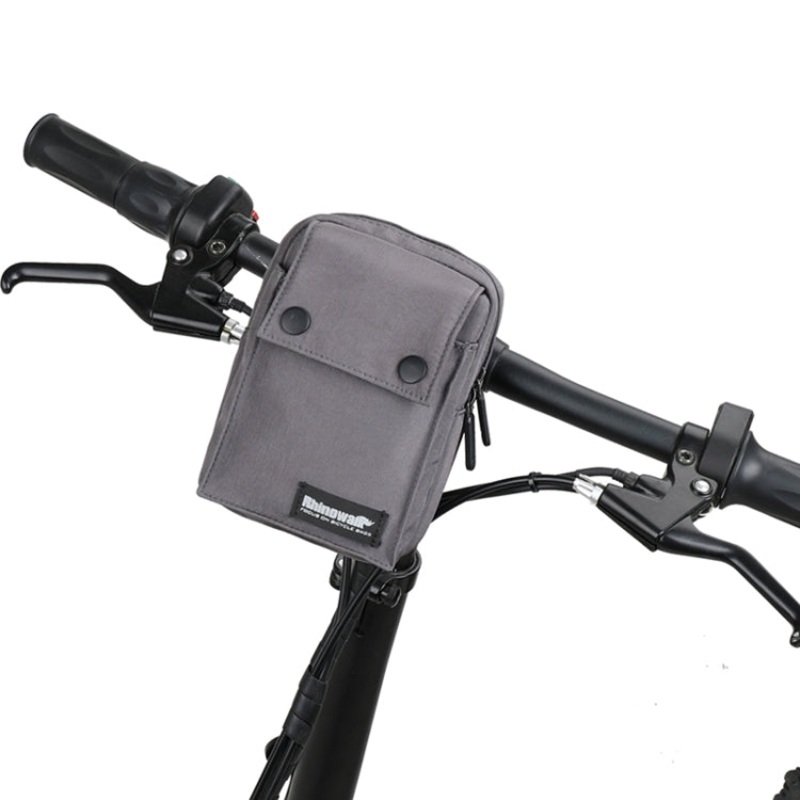 Waterproof Bicycle Handlebar Bag Multifunctional Storage Clutch (Gray)