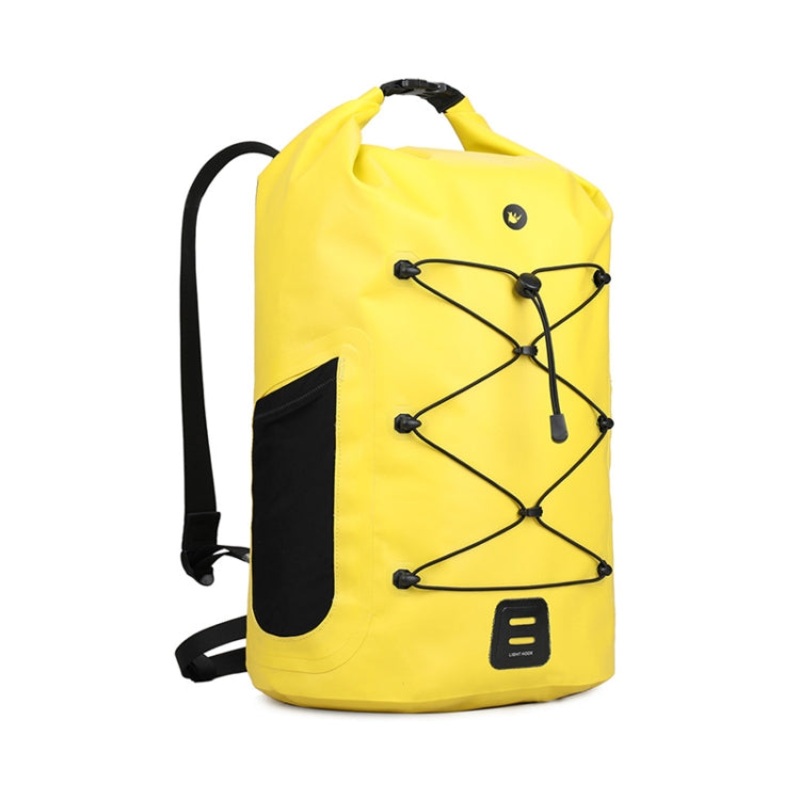 Waterproof Outdoor Riding Backpack Sports Drifting Diving Bag (Yellow)