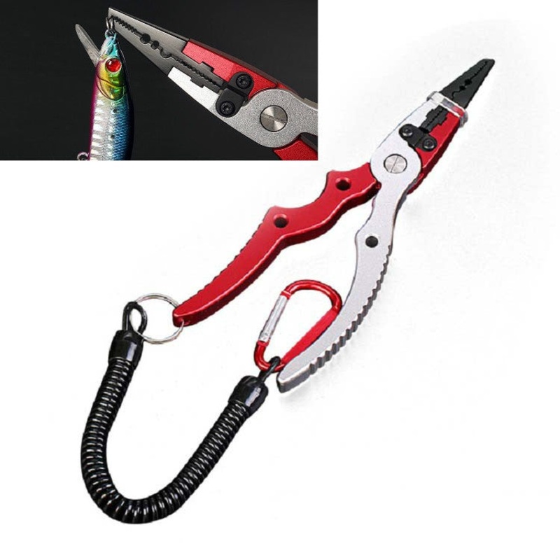 Fish Control Fish Catch Fish Lure Clamp Fish Pliers, Style:Luya Pliers(Red)