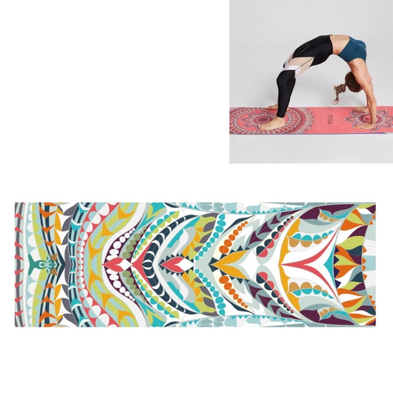 Portable Printed Non-slip Environmental Protection Yoga Mat Drape 185 x 63cm (Practitioner)