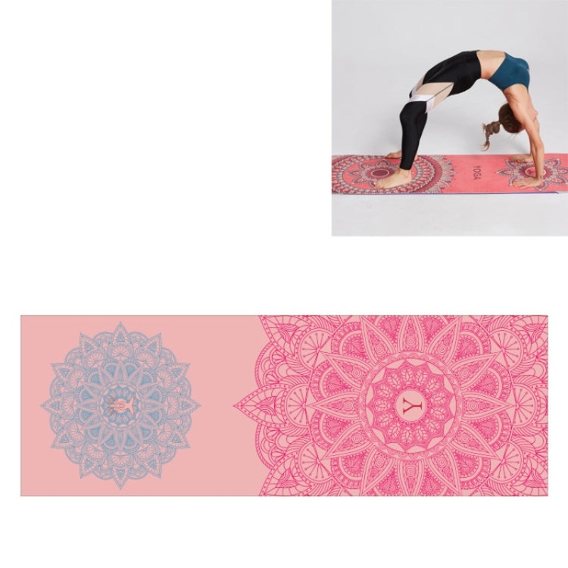 Portable Printed Non-slip Environmental Protection Yoga Mat Drape Size: 185 x 63cm (Saint Serene)