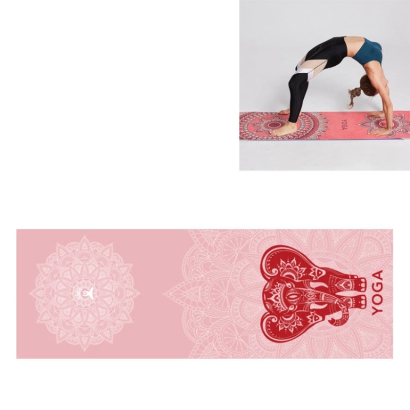 Portable Printed Non-slip Yoga Mat Drape Size 185 x 63cm Sacred Heart