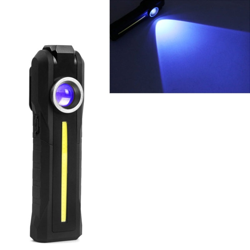 Rechargeable Lantern 4 Lighting Mode Flashlight (Purple Light)