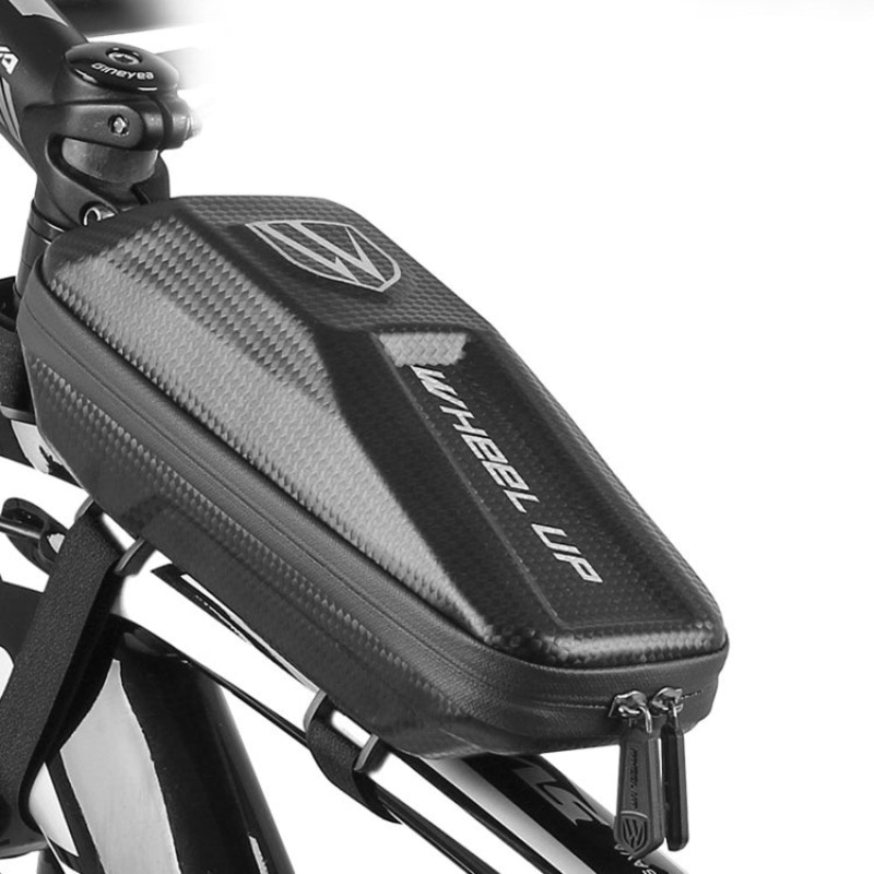 Three-dimensional Bicycle Bag EVA Anti-splashing Front Beam Charter Upper Tube Mountain Bike Bag (Black, One Size)