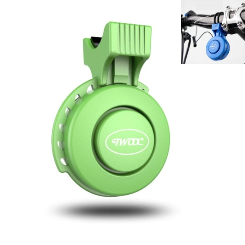 Twooc T-002 120dB Bicycle Scooter Accessories Equipped Electric Bell USB Charging Horn(Green)