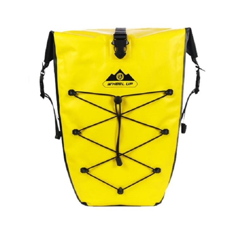 Waterproof Bicycle Backpack Shelf Bag Unilateral Frame Bag Long-distance Trip Bicycle Bag (Yellow)