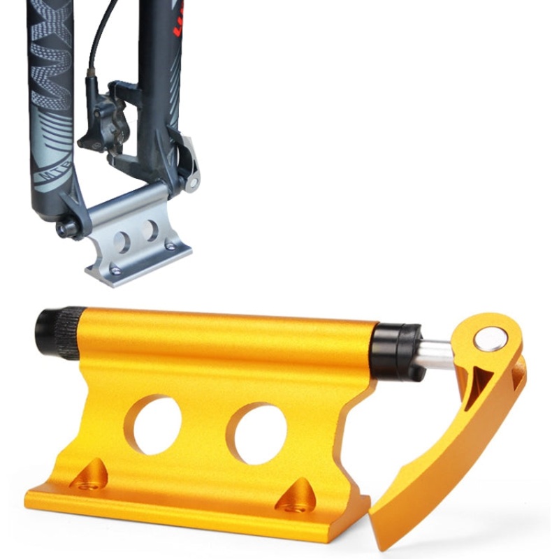 Bicycle Front Fork Fixed Clip Luggage Rack (Yellow)